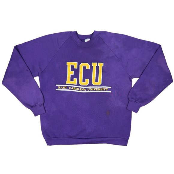 Vintage Jerzees East Carolina University Crew Neck Sweatshirt - Size XL - Picture 1 of 8